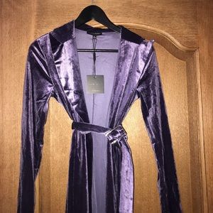 BRAND NEW Plum 1946 Velvet Duster Dress - Small